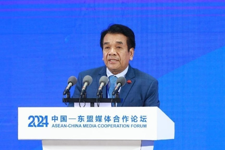 韓桑阿致辭。中國(guó)外文局供圖