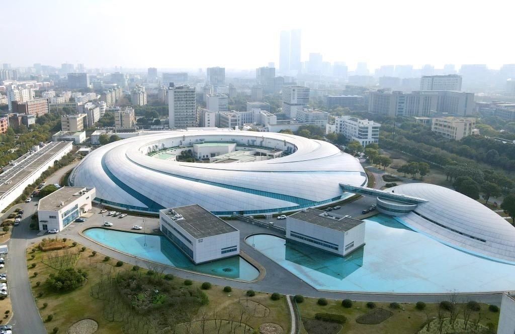 位于上海張江科學城的“上海光源”（2024年2月27日攝，無人機照片）。新華社記者 方喆 攝