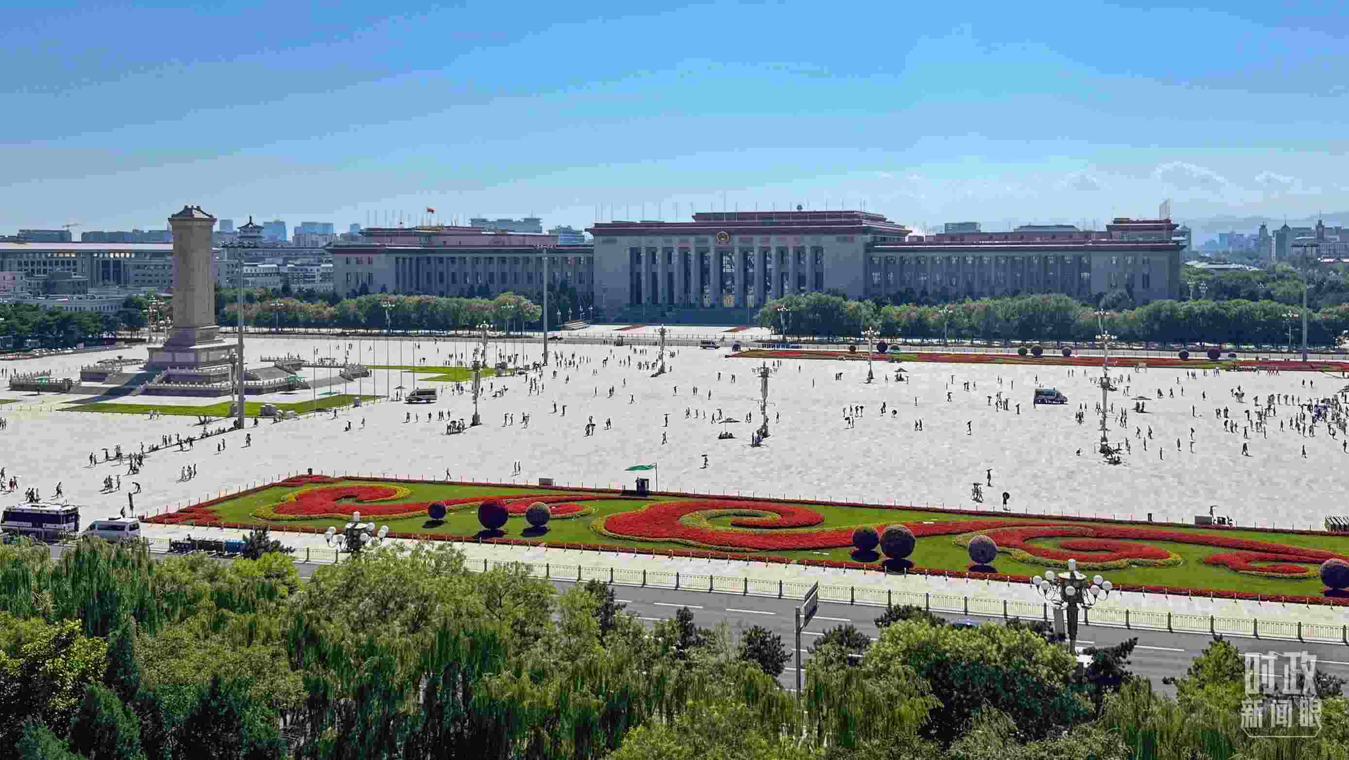 △北京天安門廣場。（總臺(tái)央視記者蔣碩拍攝）