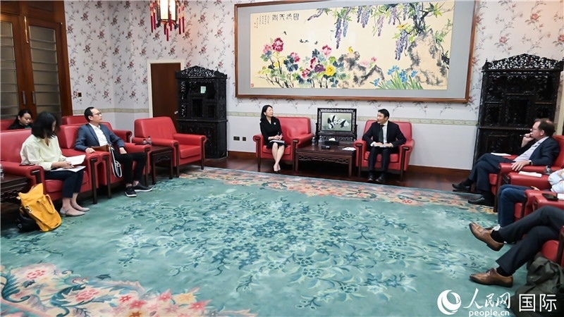 中外媒體吹風(fēng)會現(xiàn)場。 人民網(wǎng) 郭錦標(biāo)攝