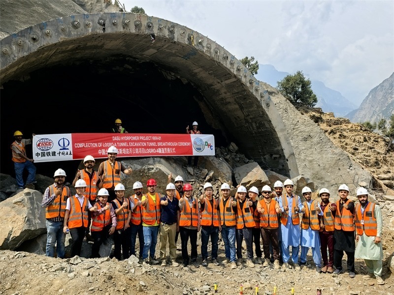 7月29日貫通儀式現(xiàn)場圖片。中國土木工程集團 供圖