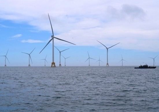 2024年6月19日拍攝的三峽集團(tuán)漳浦二期海上風(fēng)電項目。新華社記者 林善傳 攝