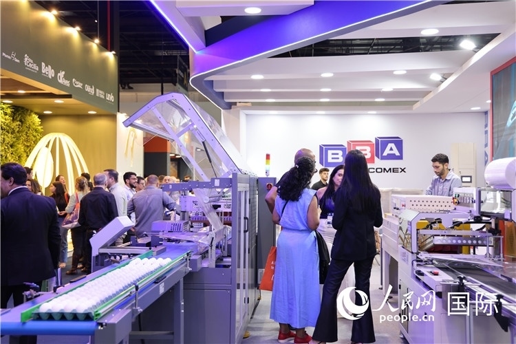 巴西國際動(dòng)物蛋白展覽會現(xiàn)場。人民網(wǎng)記者 時(shí)元皓攝