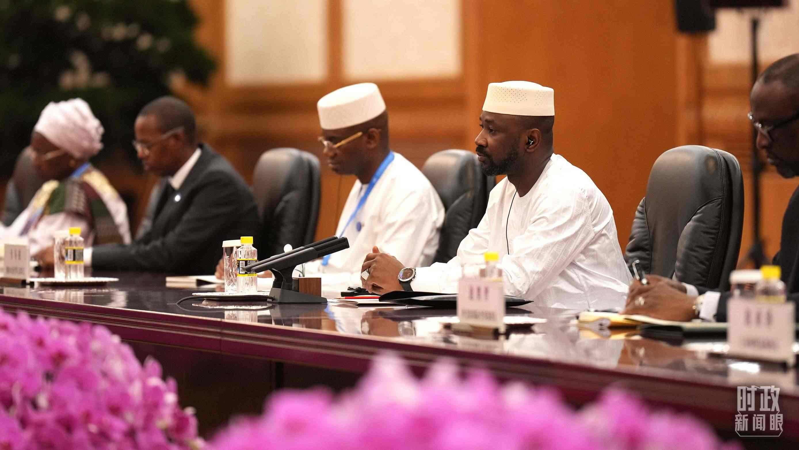 △馬里總統(tǒng)戈伊塔。（總臺(tái)記者李晉拍攝）