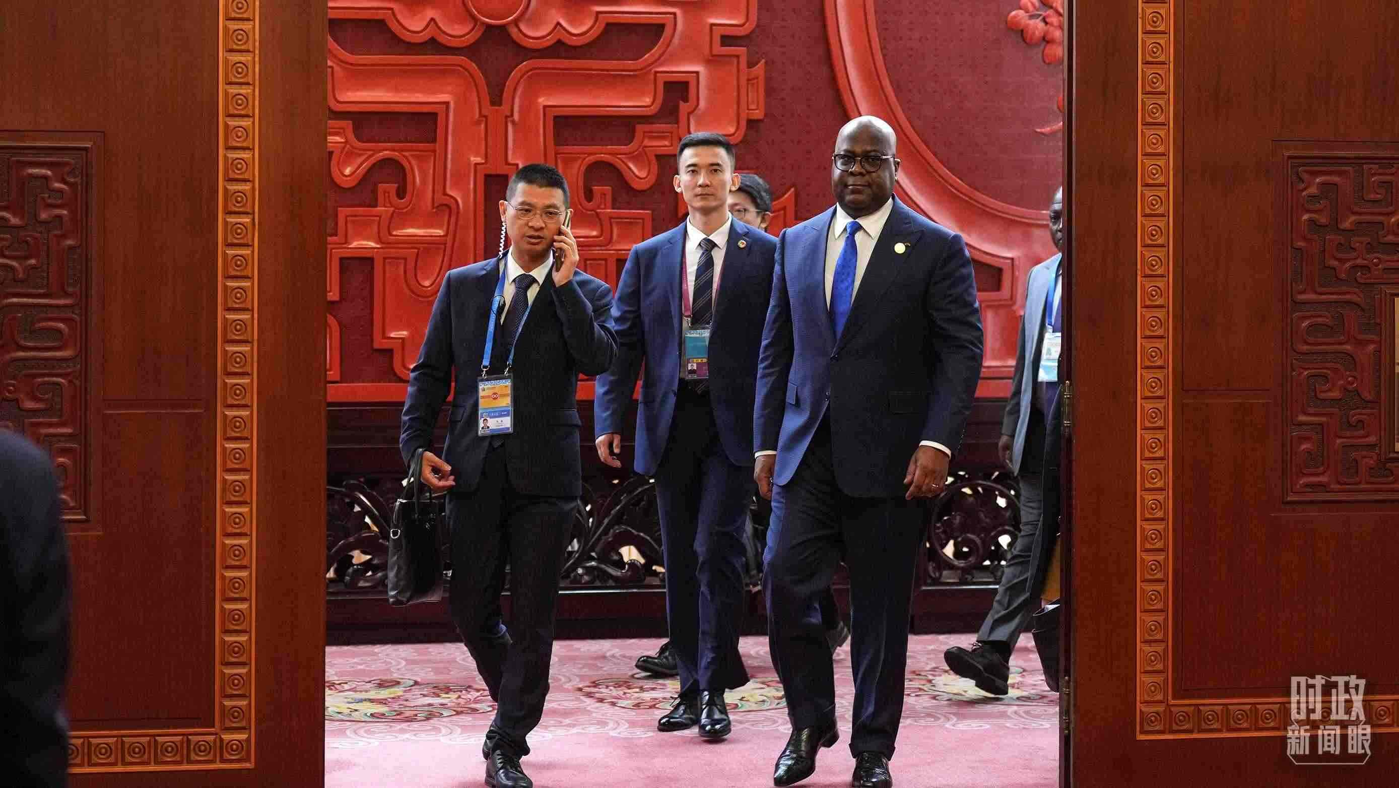 △剛果（金）總統(tǒng)齊塞克迪。（總臺(tái)記者李晉拍攝）