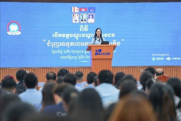 占尼莫在開幕式致辭?；顒又鬓k方供圖