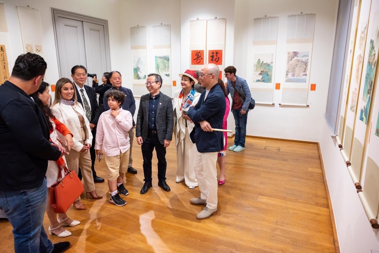 圖為展覽現(xiàn)場。布魯塞爾中國文化中心供圖