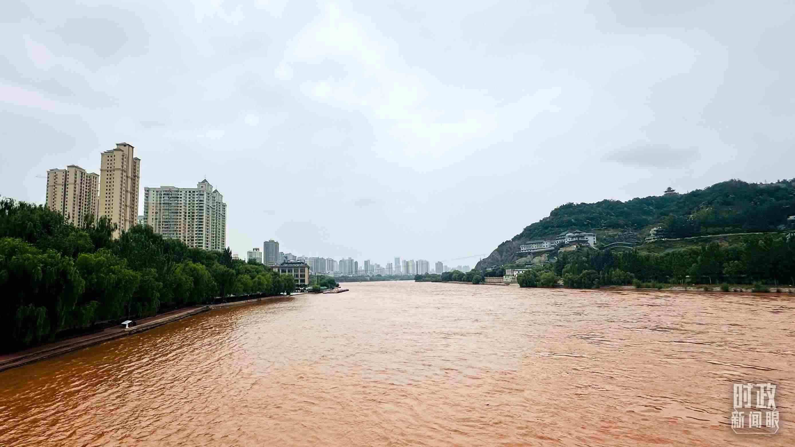 △黃河蘭州段。（總臺央視記者范一鳴拍攝）