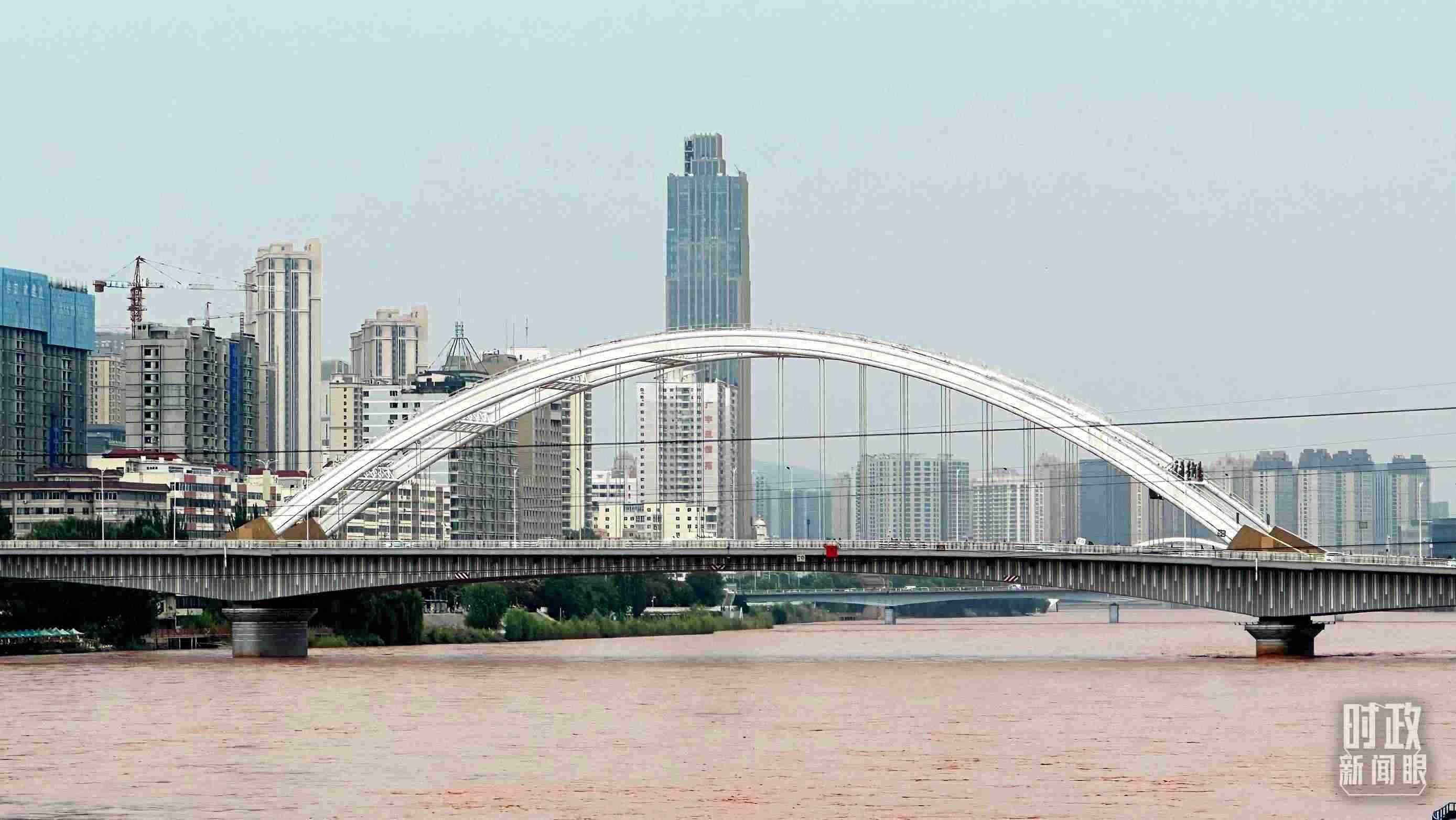 △黃河蘭州段。（總臺央視記者范一鳴拍攝）