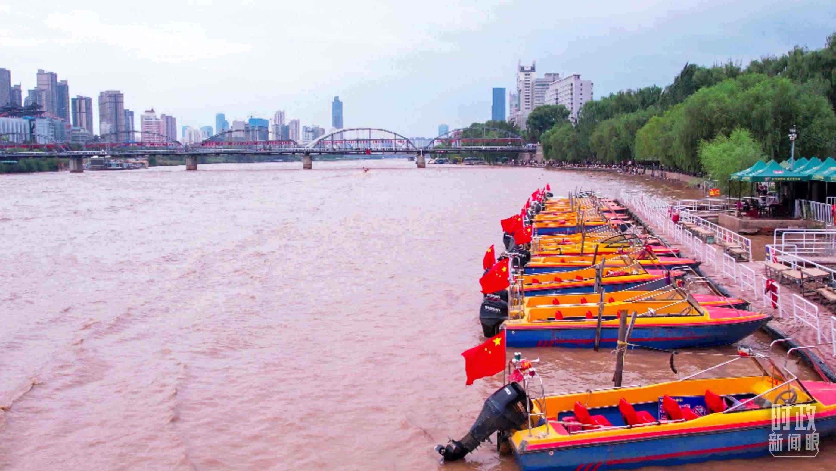 △黃河蘭州段。（總臺記者張吉瑞拍攝）