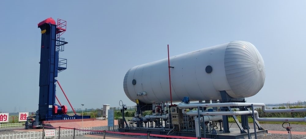 2024年8月30日，勝利油田萊113區(qū)塊CCUS項(xiàng)目現(xiàn)場。新華社記者 陳國峰 攝