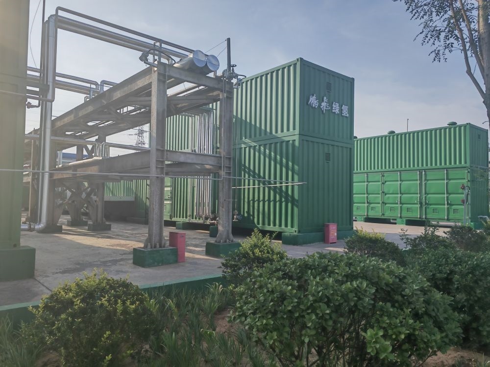 2024年9月4日，位于鵬飛集團(tuán)的電解水制氫項(xiàng)目。新華社記者 王勁玉 攝