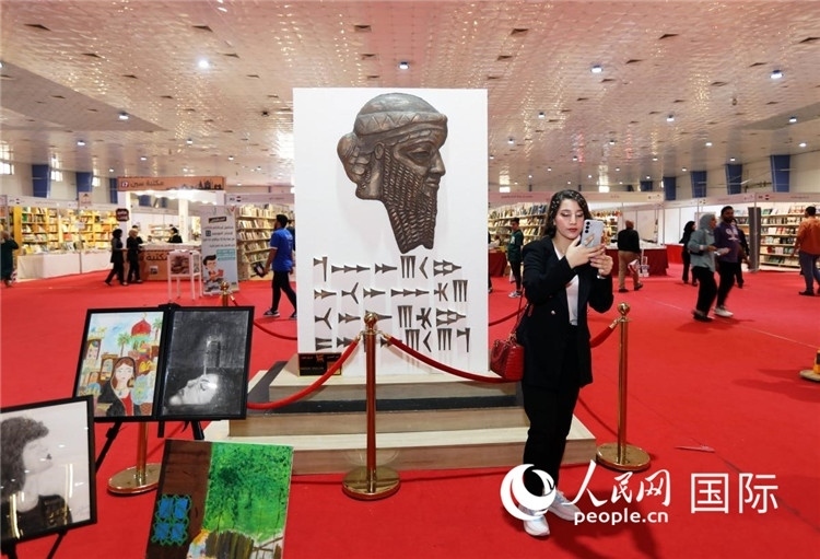 展廳一角。人民網(wǎng)中東中心分社奧馬爾·哈利勒攝