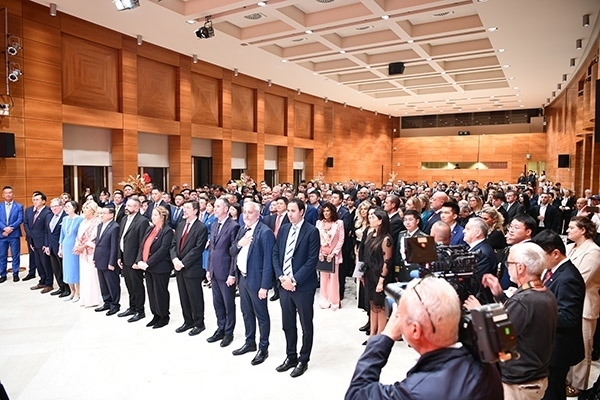 招待會現(xiàn)場。孫瑋 攝