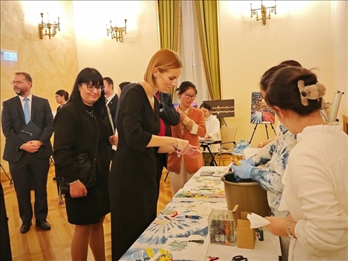 招待會(huì)現(xiàn)場(chǎng)。中國(guó)駐匈牙利大使館供圖