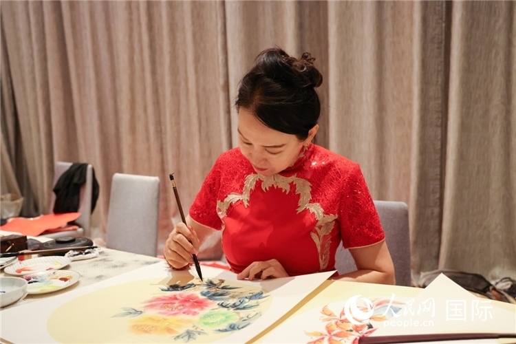 中國傳統(tǒng)文化展示。人民網(wǎng)記者任皓宇攝