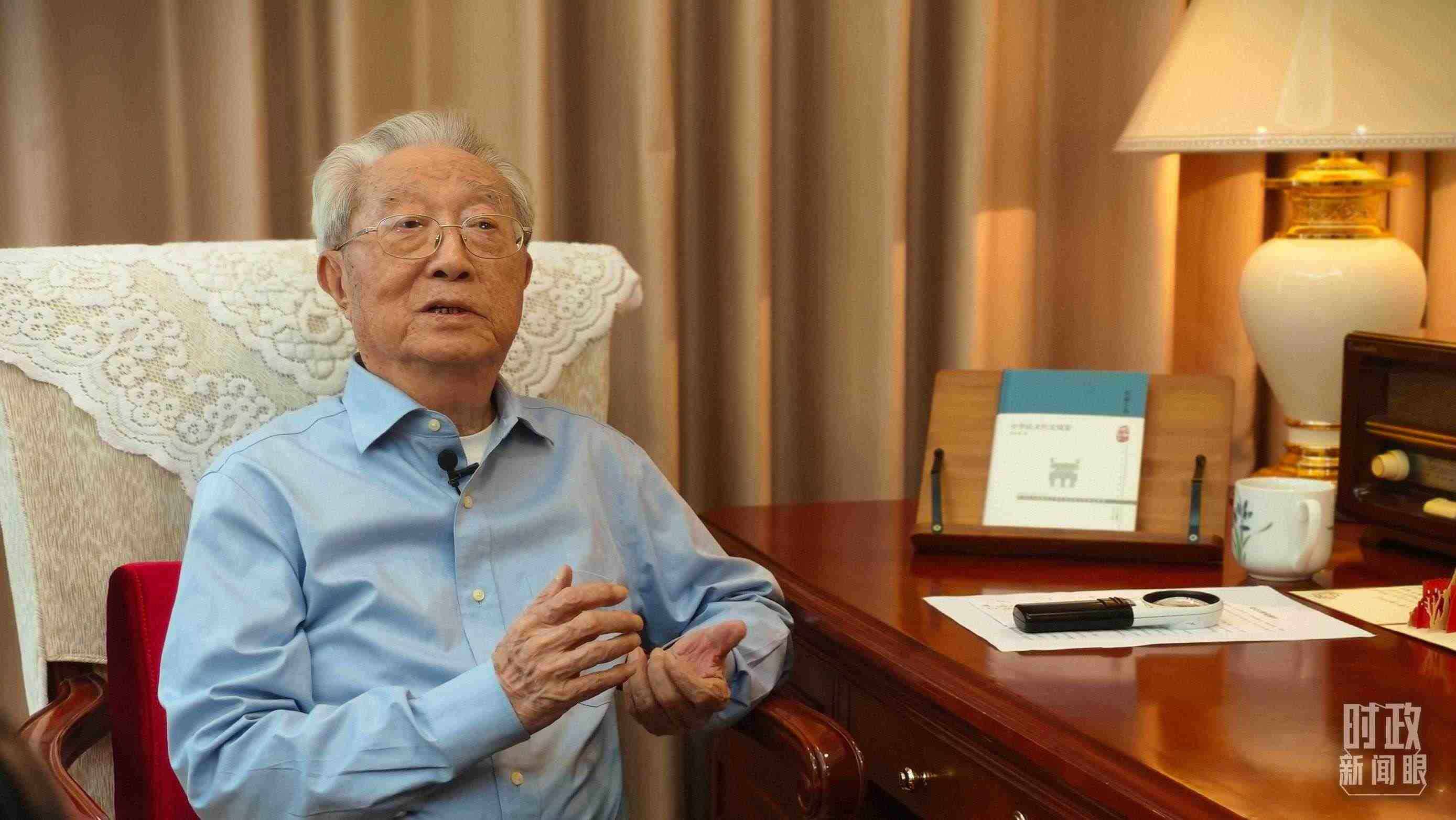 “人民教育家”國家榮譽(yù)稱號獲得者張晉藩。（總臺央視記者李立拍攝）