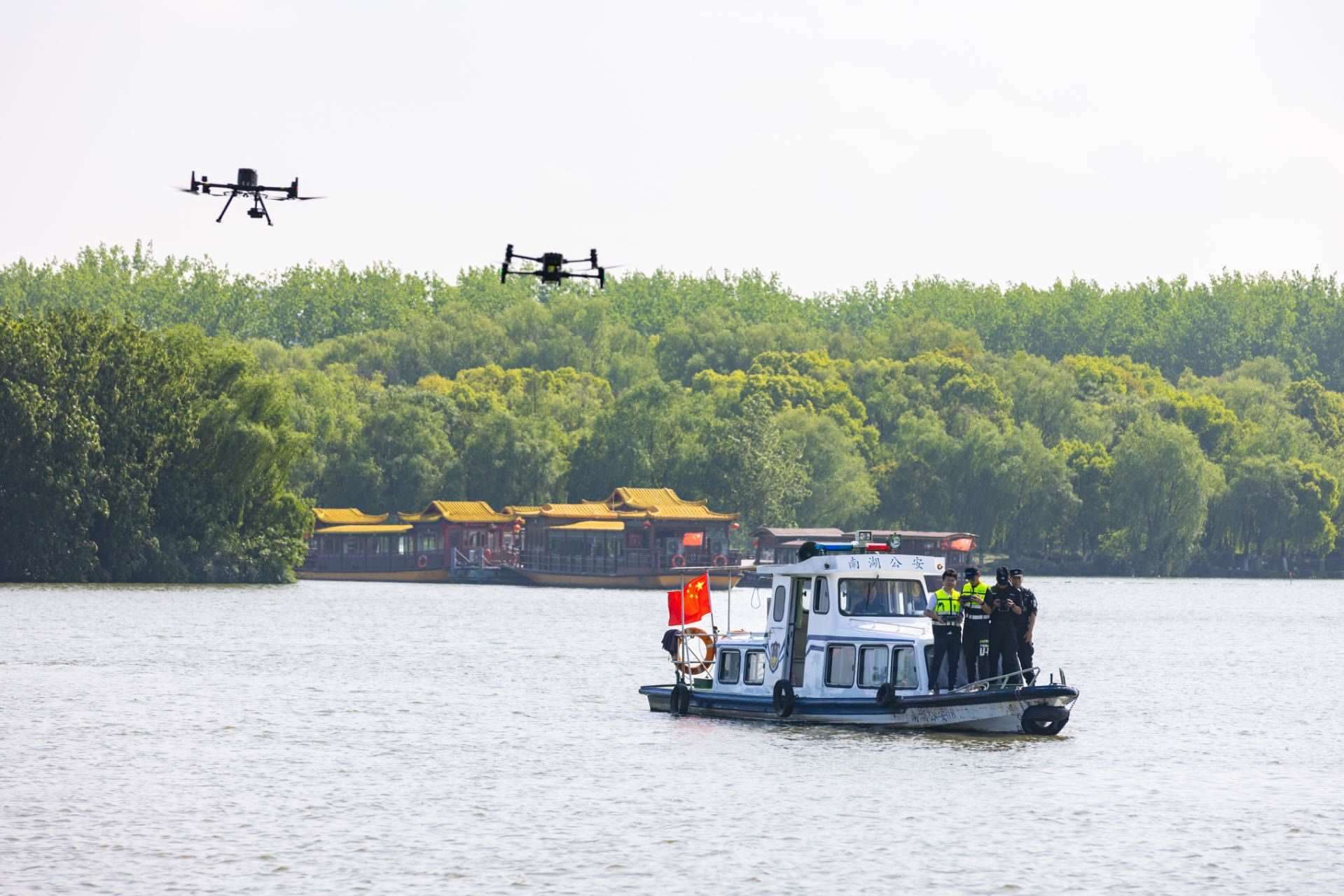 無人機(jī)義警隊(duì)。公安部供圖