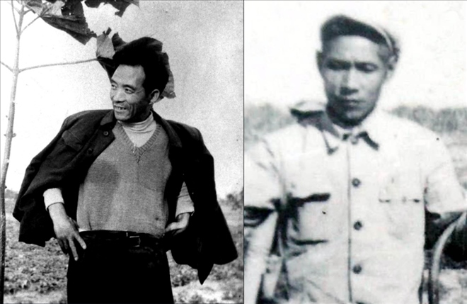 拼版照片：左圖為焦裕祿資料照片；右圖為谷文昌資料照片。