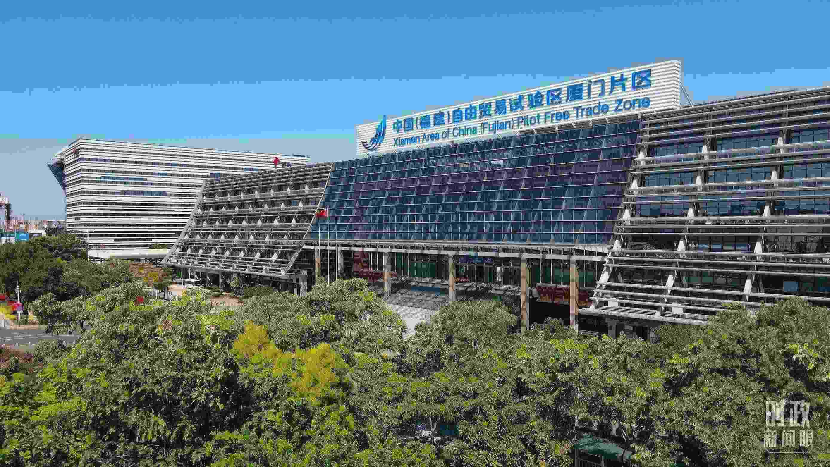 △中國(guó)（福建）自由貿(mào)易試驗(yàn)區(qū)廈門(mén)片區(qū)。（總臺(tái)記者鄭皓拍攝）