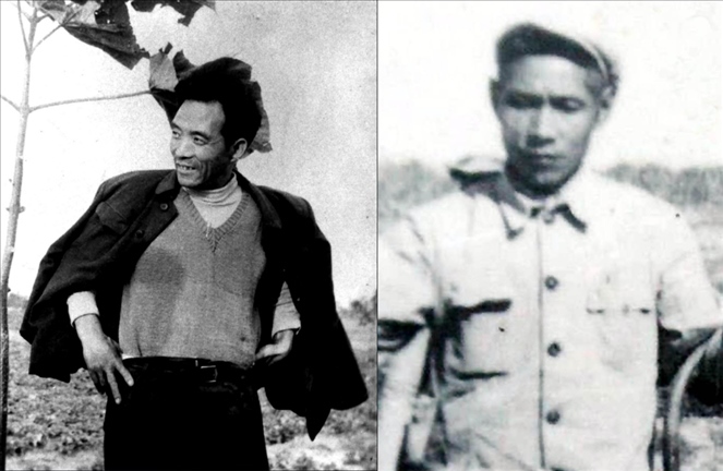 拼版照片：左圖為焦裕祿資料照片；右圖為谷文昌資料照片。