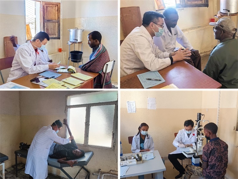 中國第17批援厄立特里亞醫(yī)療隊(duì)在科倫醫(yī)院開展巡診活動。中國第17批援厄立特里亞醫(yī)療隊(duì)供圖