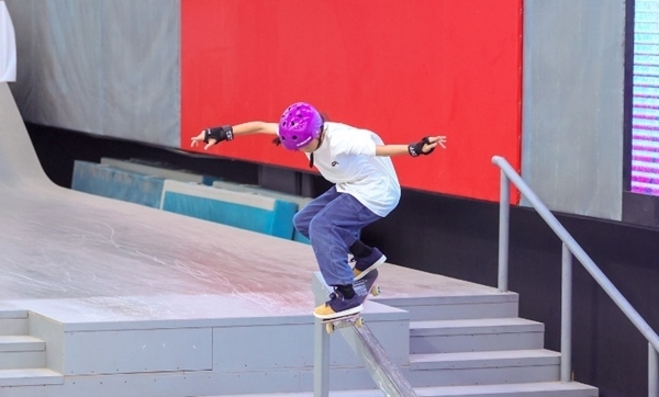 崔宸曦在比賽中。賽事組委會(huì)供圖