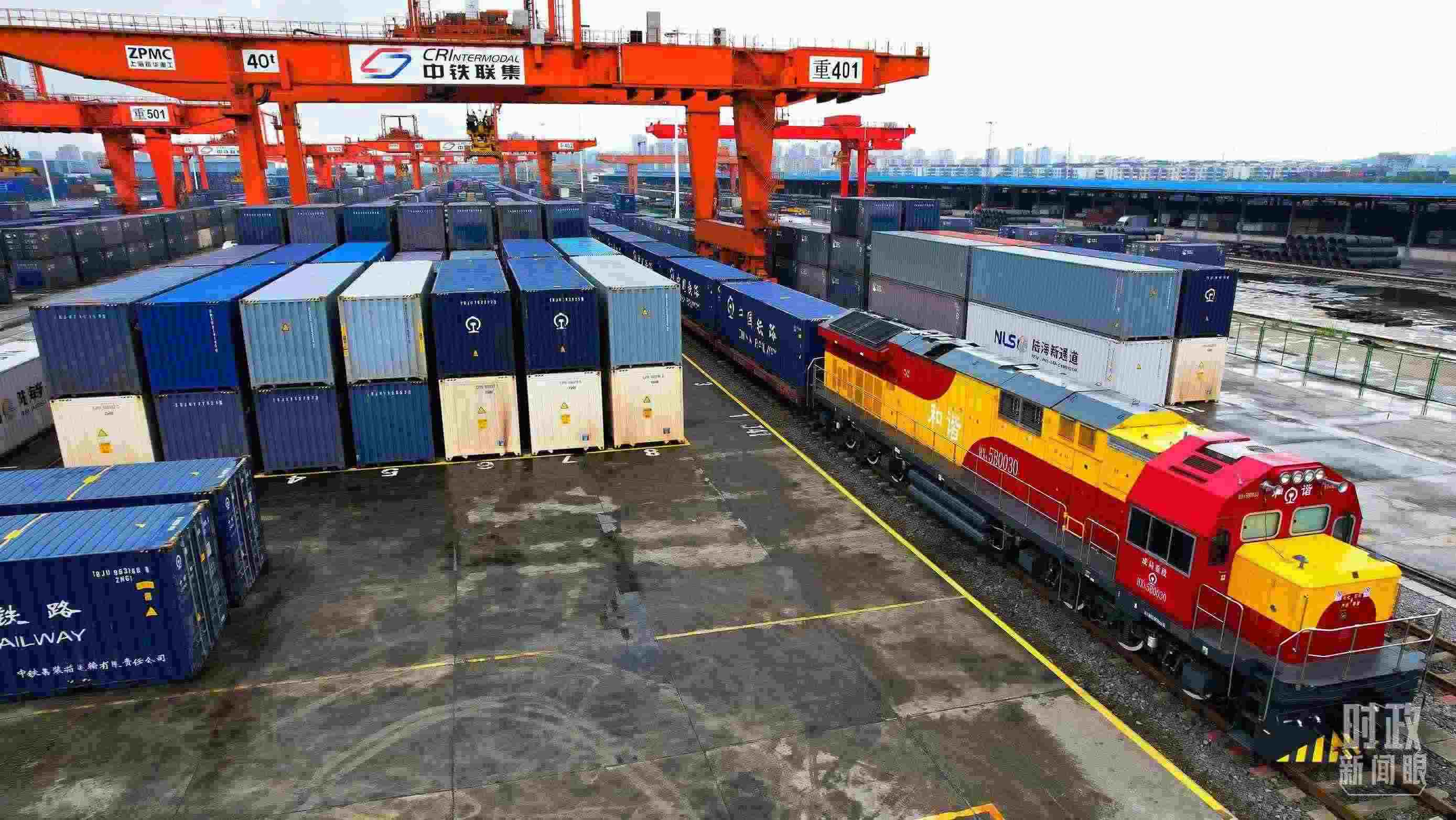 △重慶國際物流樞紐園區(qū)。（總臺記者劉雨拍攝）