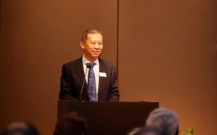中國(guó)駐瑞典大使崔愛(ài)民應(yīng)邀出席論壇并致辭。中國(guó)駐瑞典大使館供圖