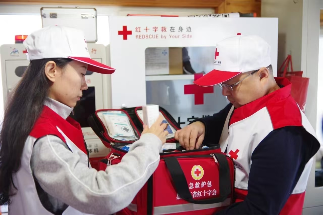應(yīng)急救援志愿者培訓(xùn)現(xiàn)場。 中國紅十字會(huì)總會(huì)供圖