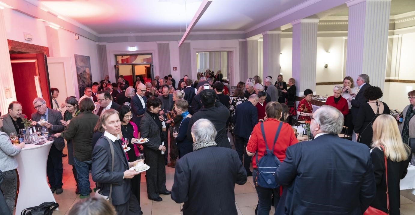 圖為新春酒會現(xiàn)場。紐倫堡-埃爾蘭根孔子學院供圖