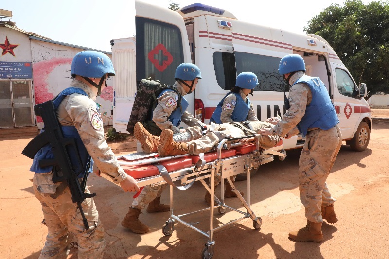 演練現(xiàn)場。張曉昆攝。