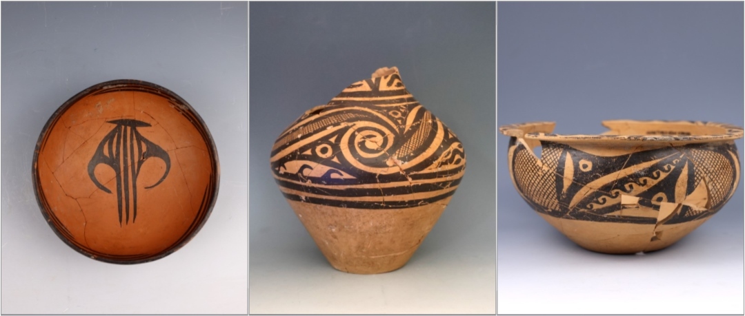 甘肅臨洮寺洼遺址出土的馬家窯類型彩陶。全國(guó)十大考古新發(fā)現(xiàn)活動(dòng)辦公室供圖