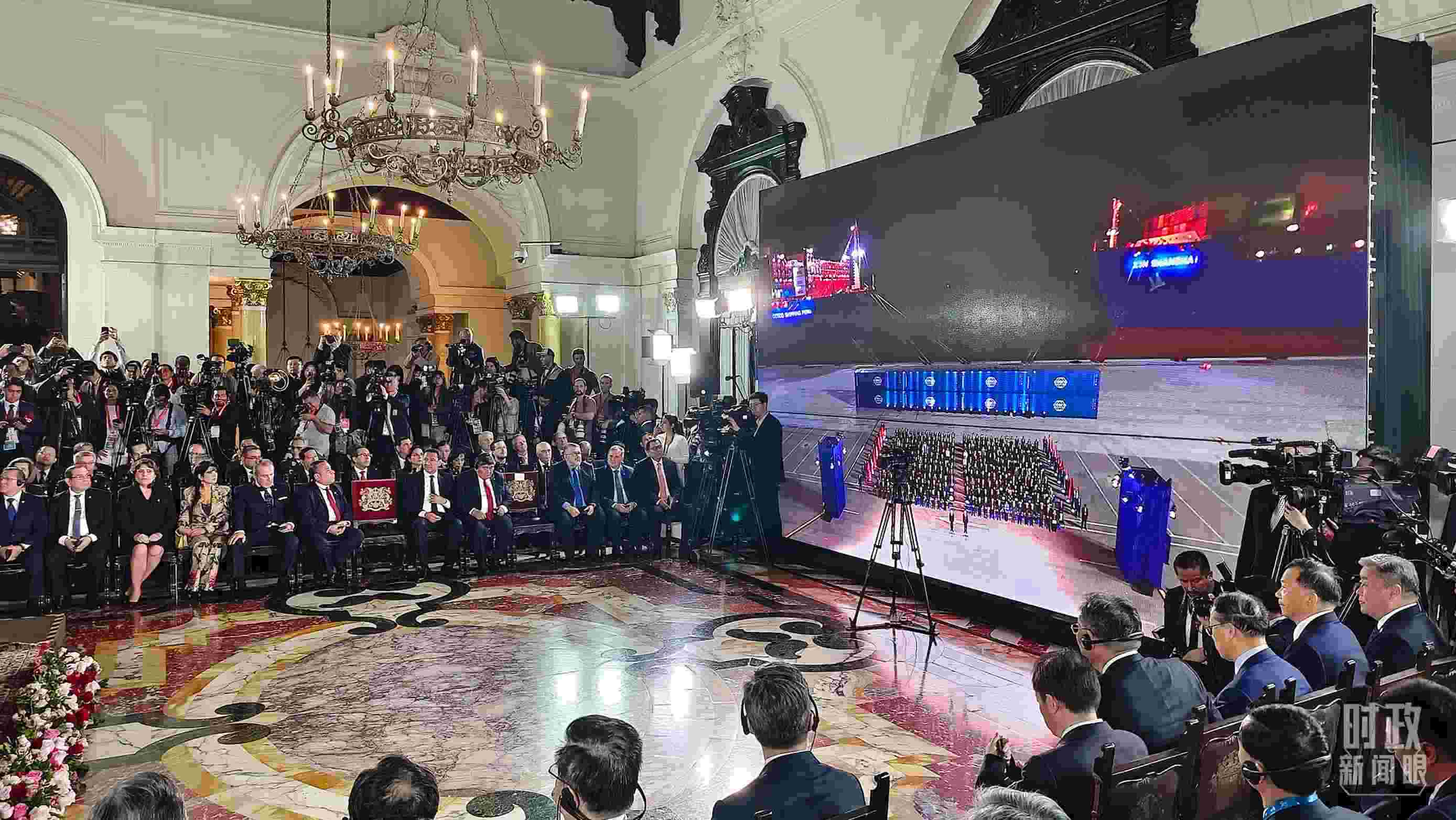 錢凱港開港儀式現(xiàn)場。（總臺(tái)央視記者韓銳拍攝）