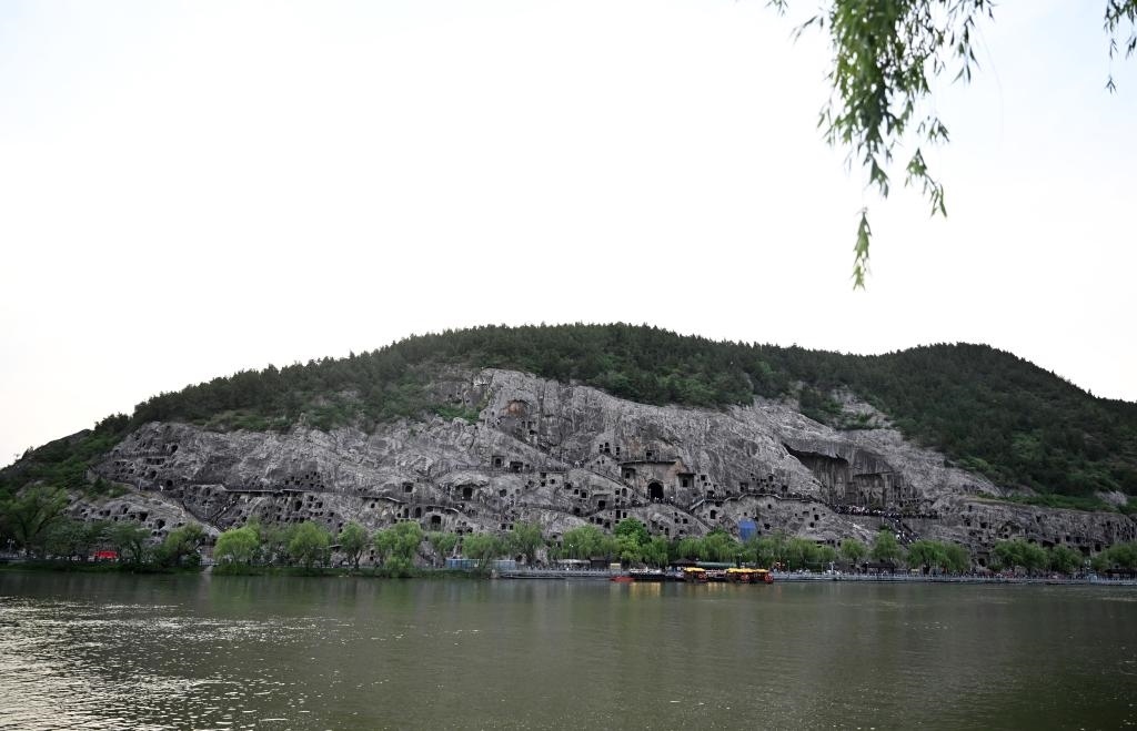 這是近日拍攝的洛陽(yáng)龍門(mén)石窟。新華社記者 李嘉南 攝